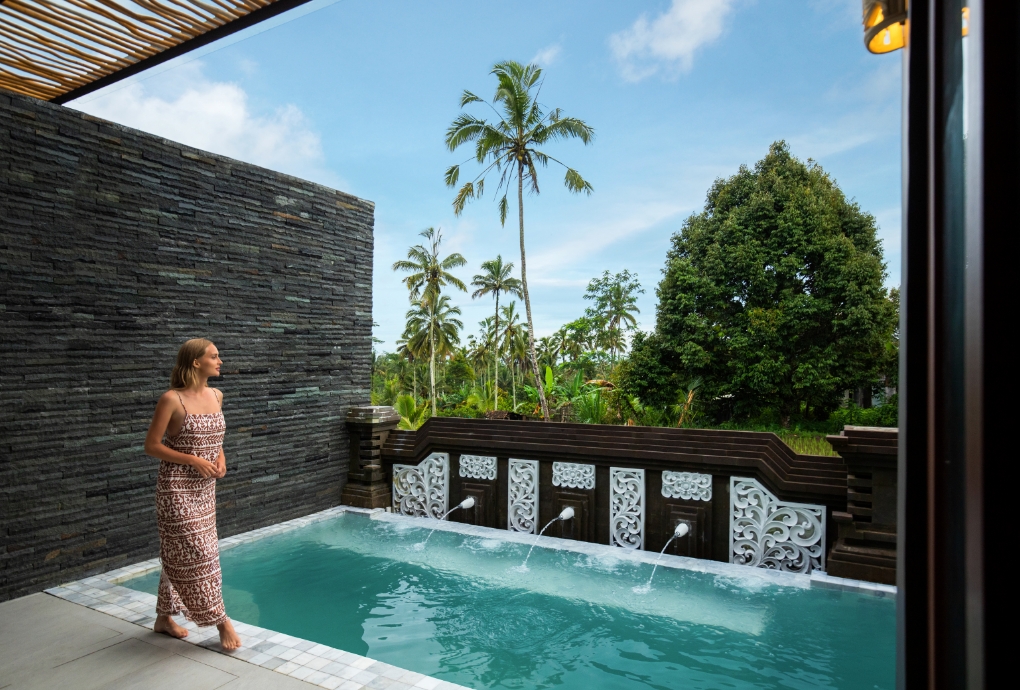 Royal Garden 3 Bedroom Pool Villa holds the premium of the highest room rates within Stanagiri Retreat Ubud.