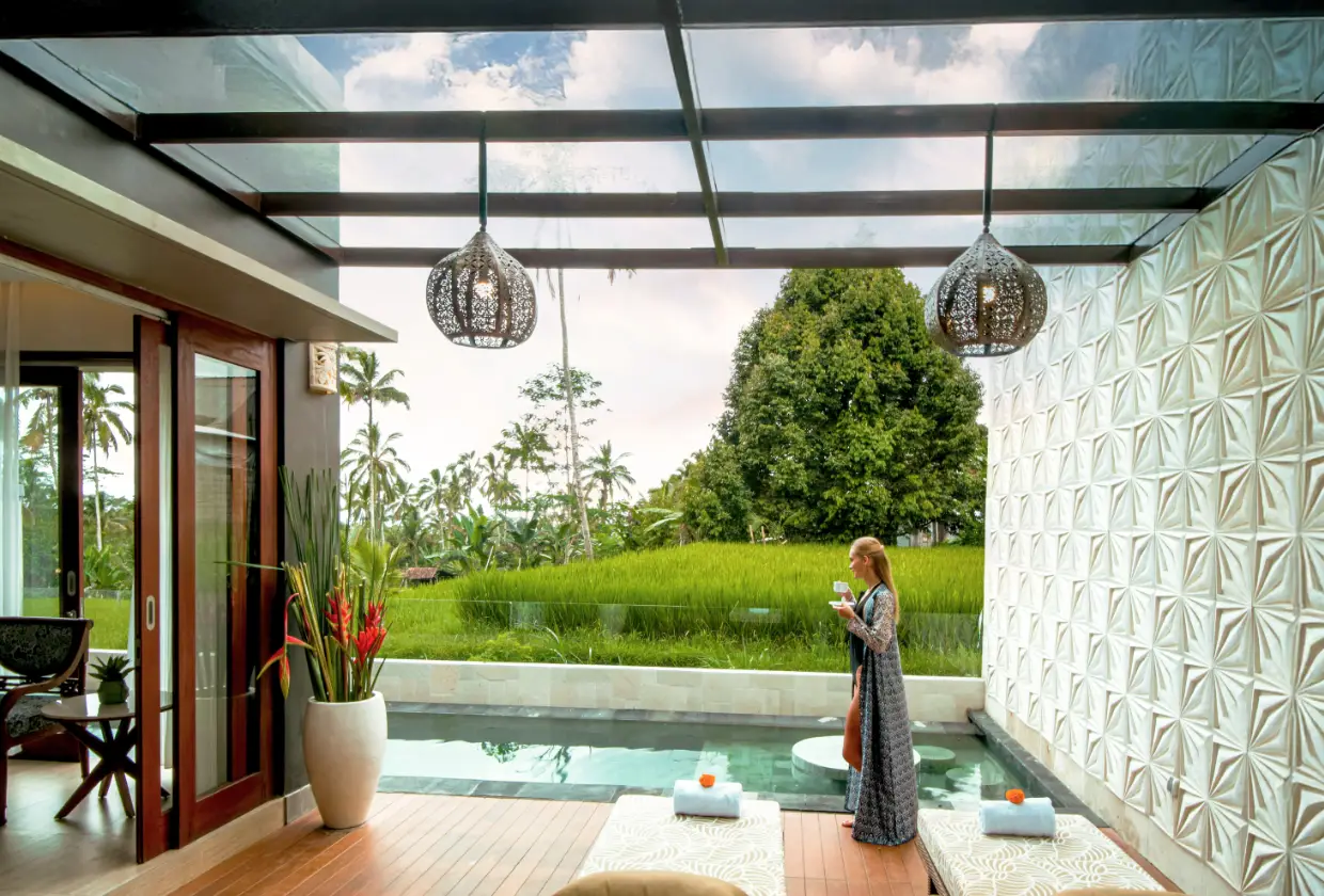 Image Have a drink on Patio of Cozy Countryside